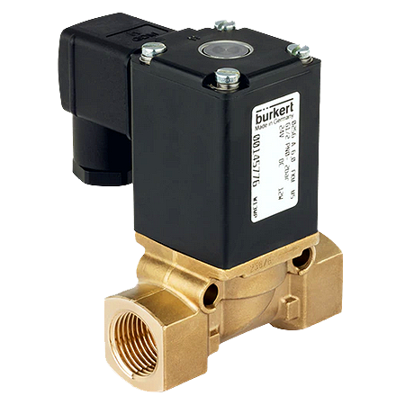 This direct-acting plunger solenoid valve Type 0256