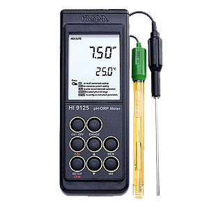 portable pH and mV meter